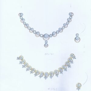 MJD | NKE | 007 (16 Necklace With Earrings Designs)